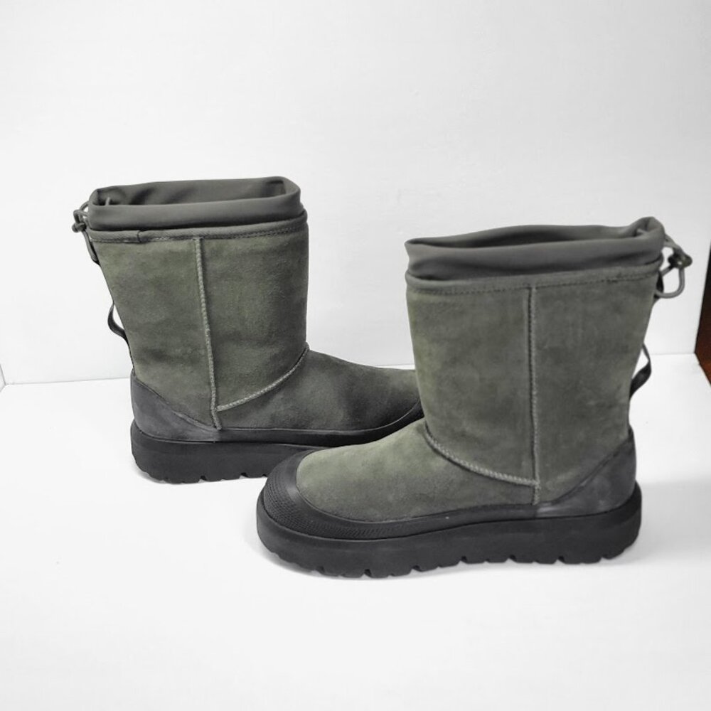 UGG MEN'S classic short weather hybrid boots green  Size 11 NEW - Picture 3 of 9